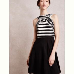 Anthropologie fit and flare dress